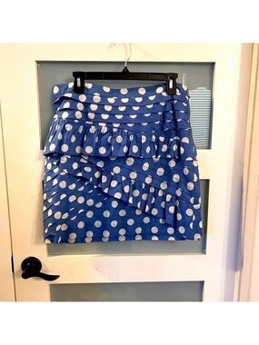 Anthropology Liefsdottir polka dot skirt. Size 10